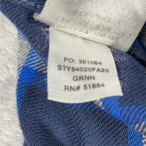 Patagonia Mens Organic Cotton Blue Plaid‎ Button-Up Long-Sleeve Shirt Size M - Picture 3 of 8